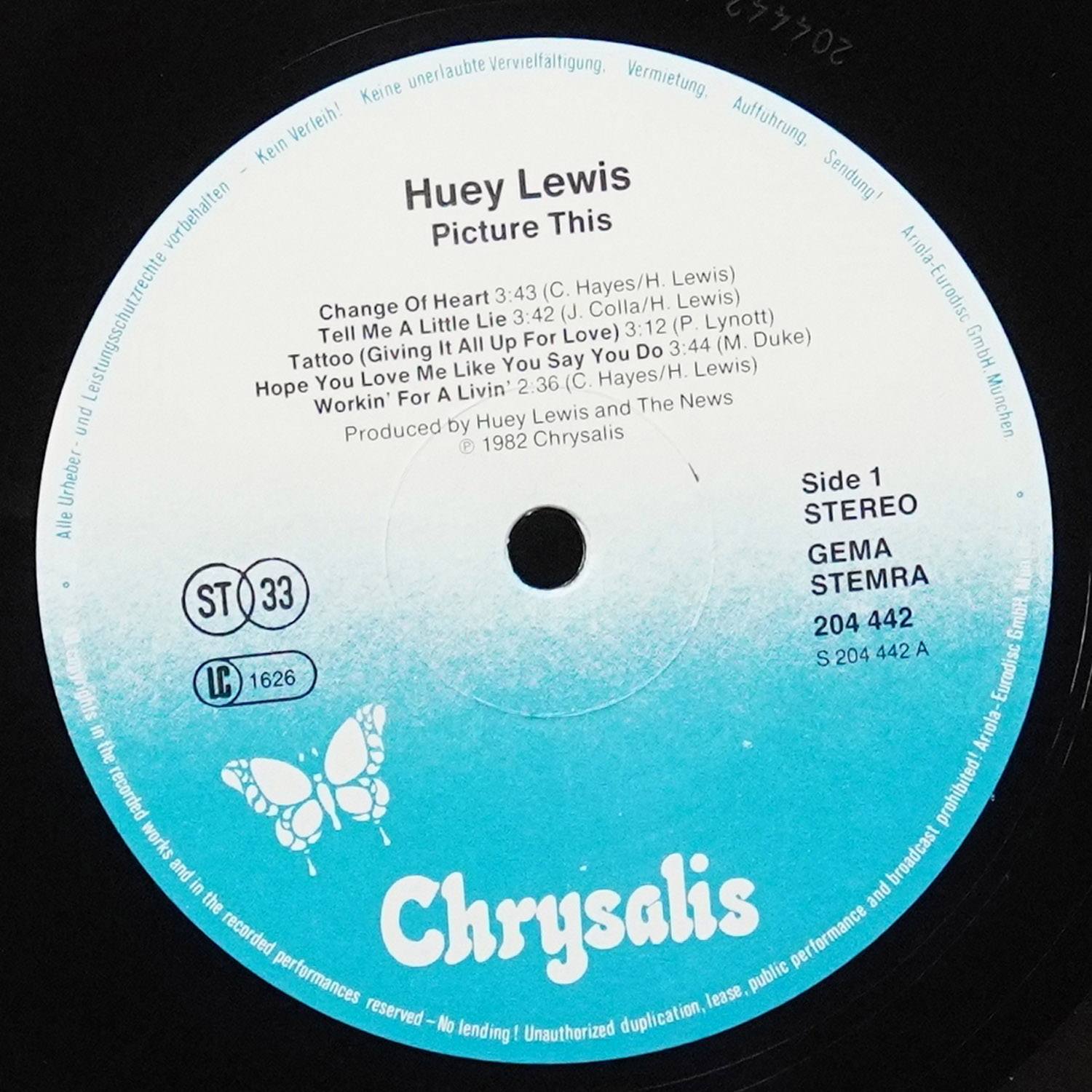 LP Huey Lewis And The News — Picture This фото 2