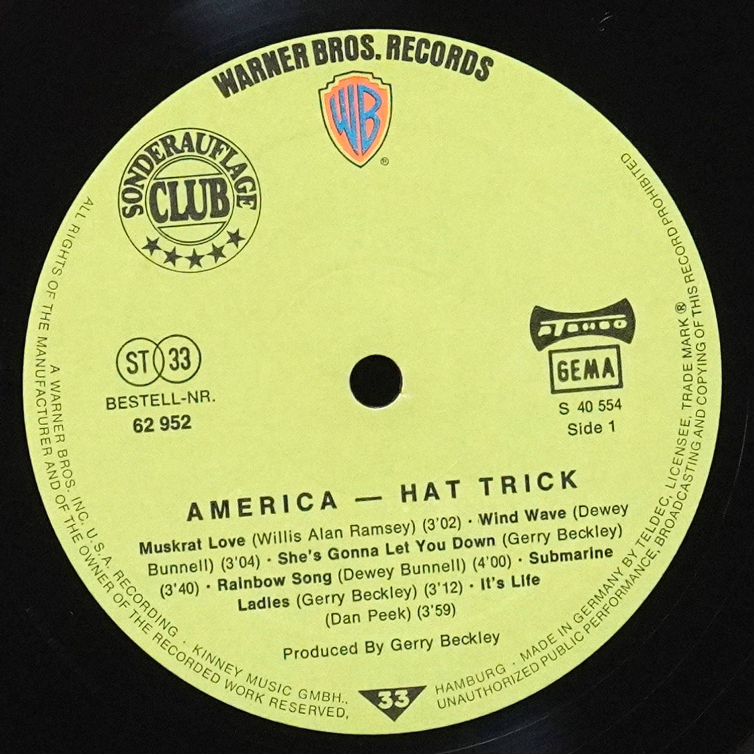 LP America — Hat Trick (клубное издание) фото 2