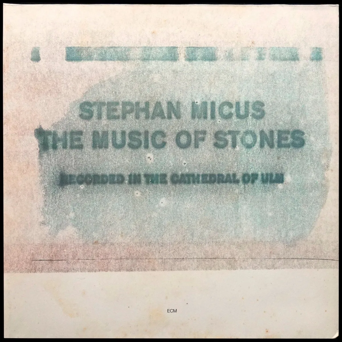 LP Stephan Micus — Music Of Stones (+ буклет) фото