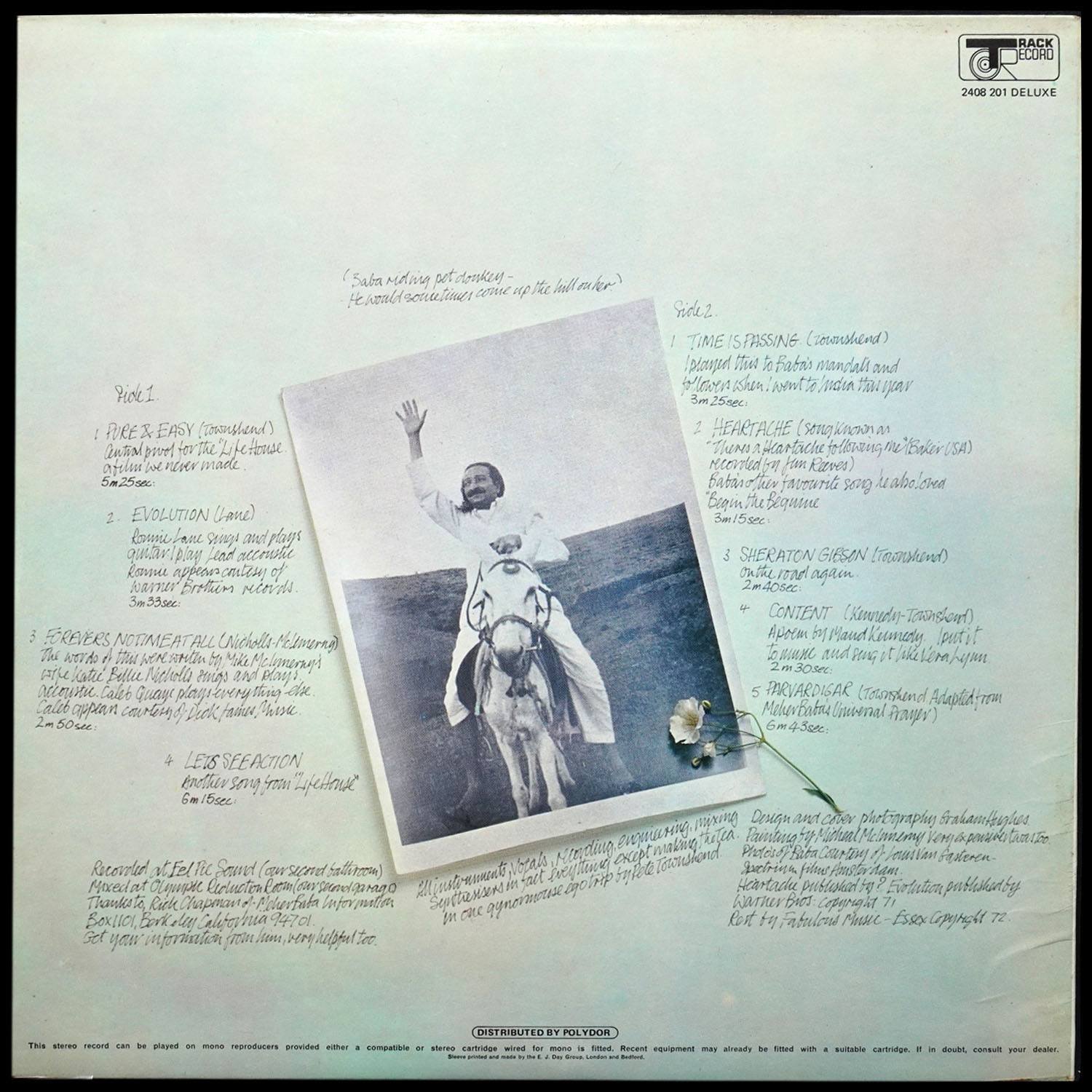 LP Pete Townshend — Who Came First фото 2