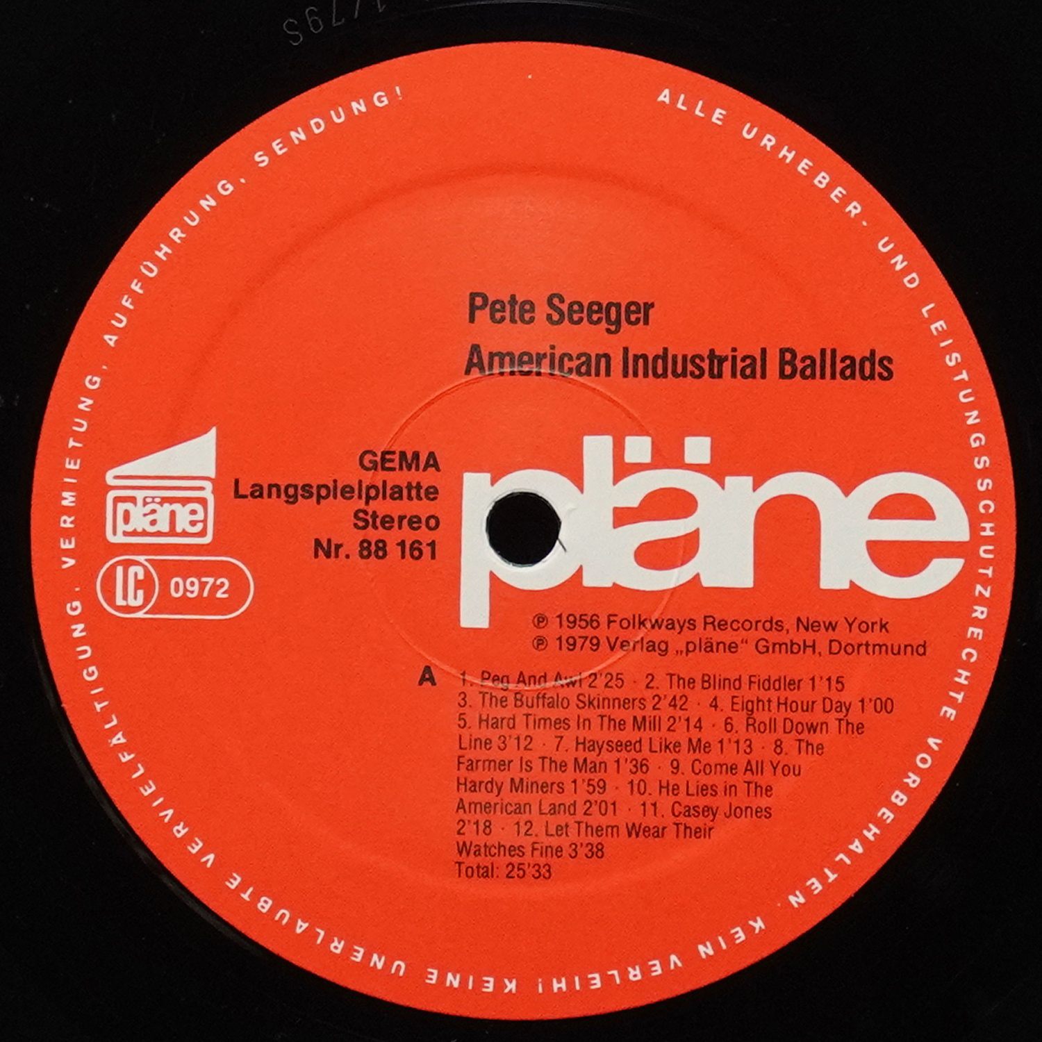 LP Pete Seeger — American Industrial Ballads (+ буклет) фото 2