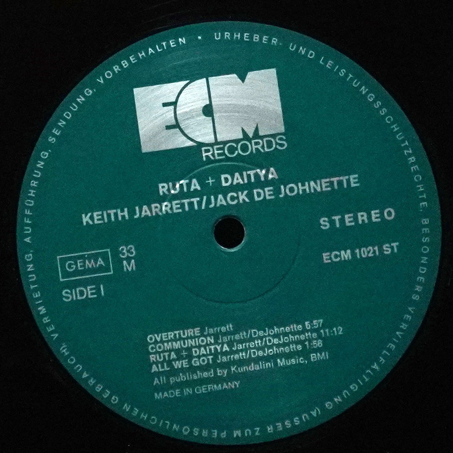 LP Keith Jarrett — Ruta And Daitya фото 3