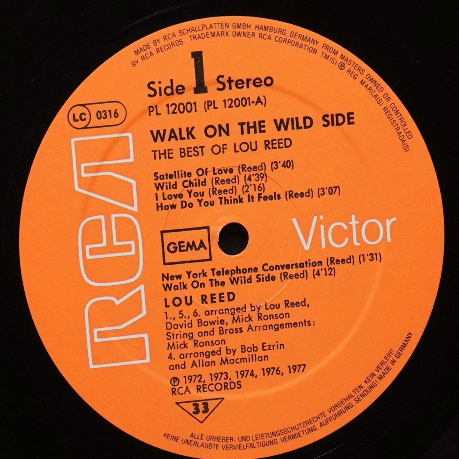 LP Lou Reed — Walk On The Wild Side - The Best Of Lou Reed фото 2