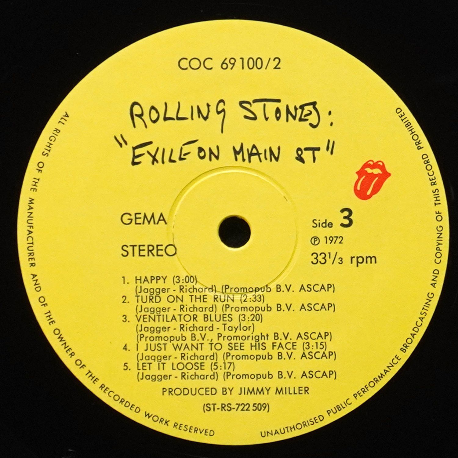 LP Rolling Stones — Exile On Main St (2LP) фото 6