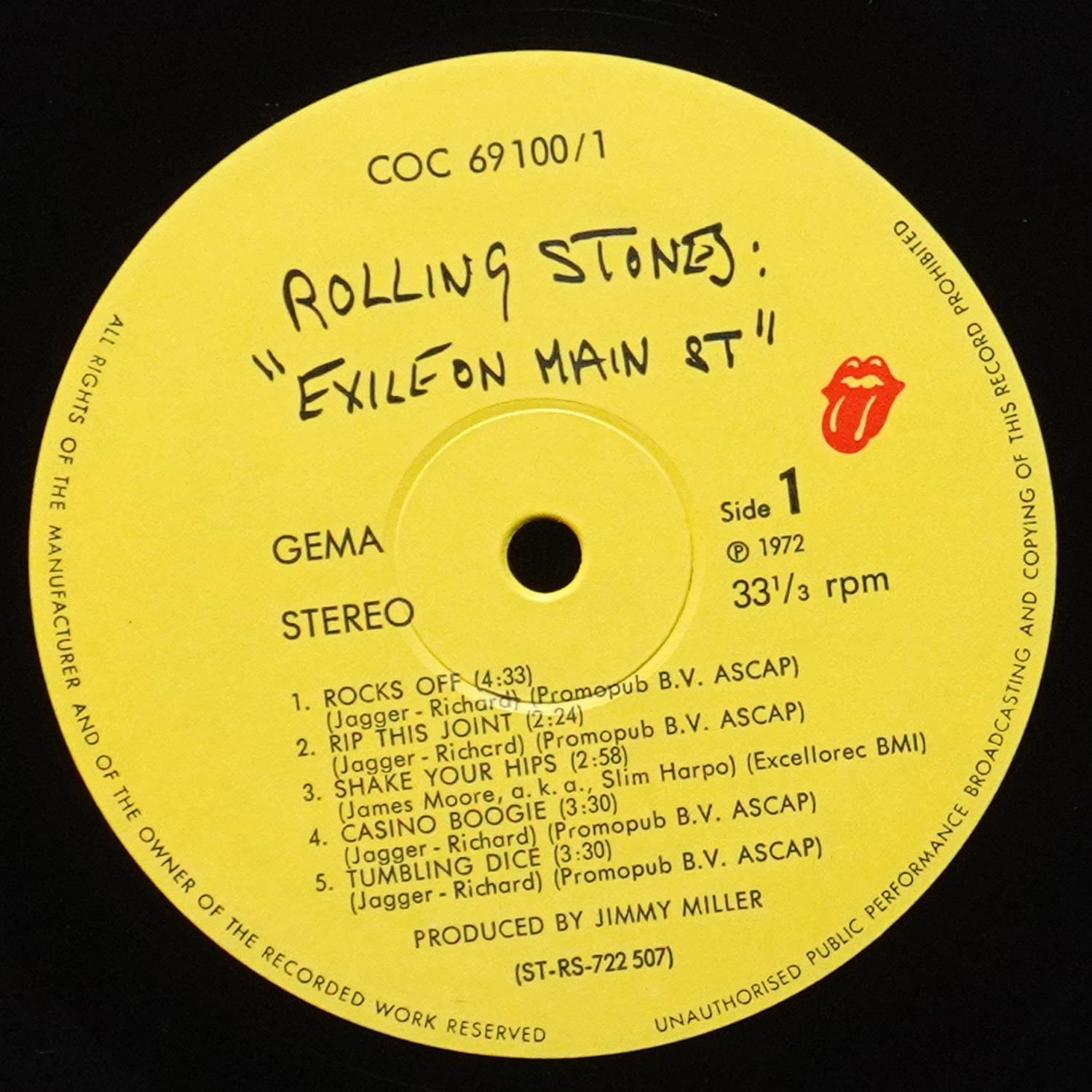LP Rolling Stones — Exile On Main St (2LP) фото 10