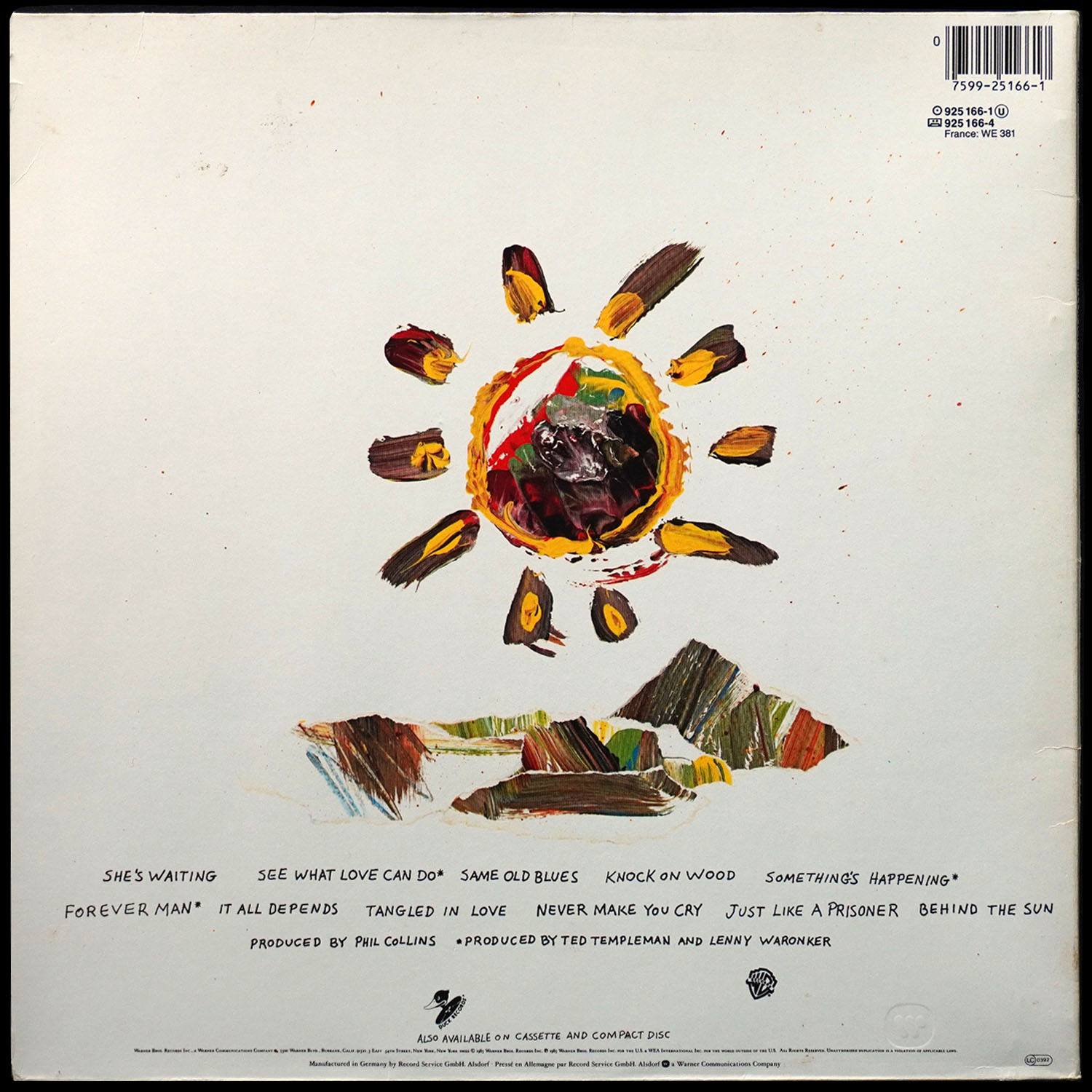 LP Eric Clapton — Behind The Sun фото 2