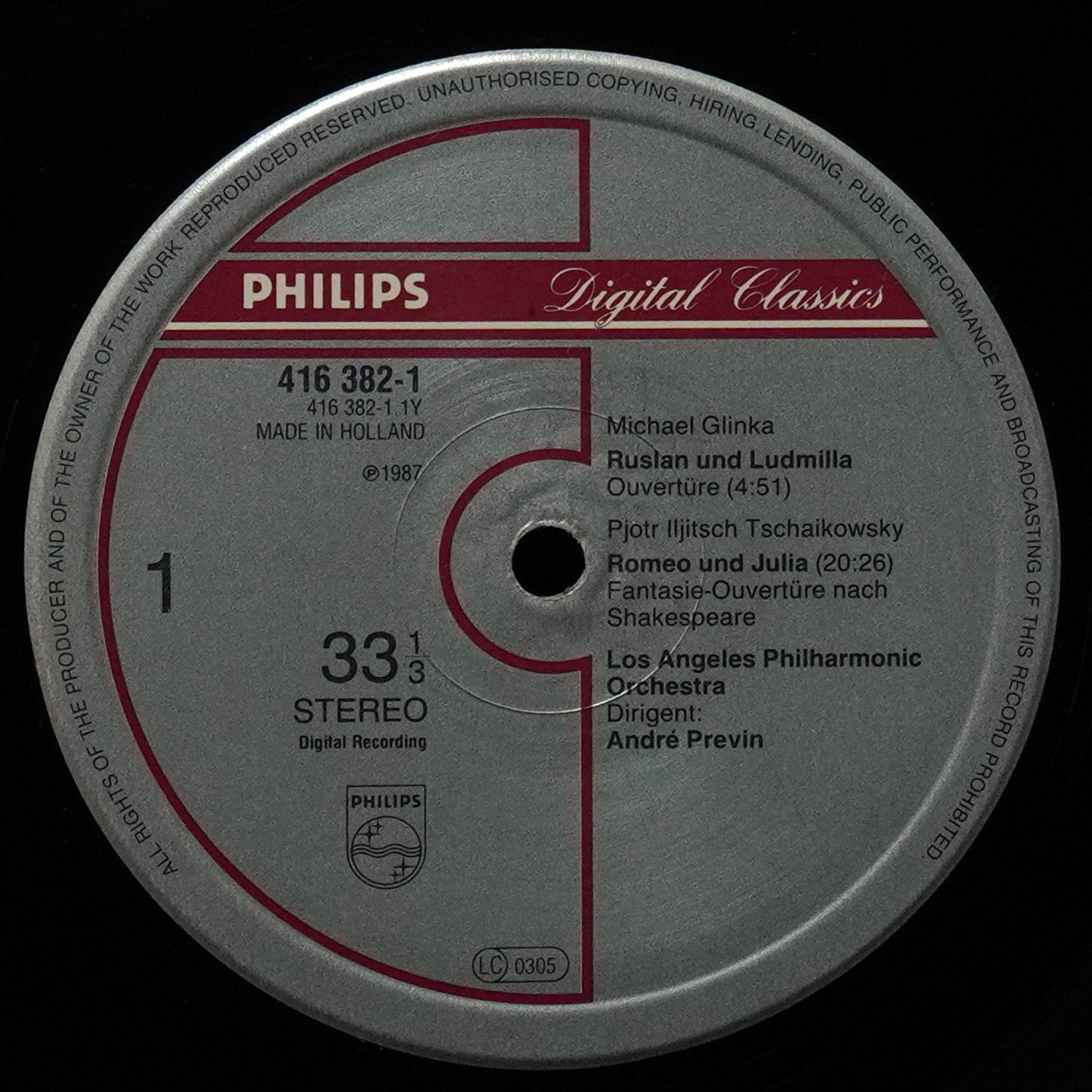 LP Andre Previn — Die Moldau фото 2