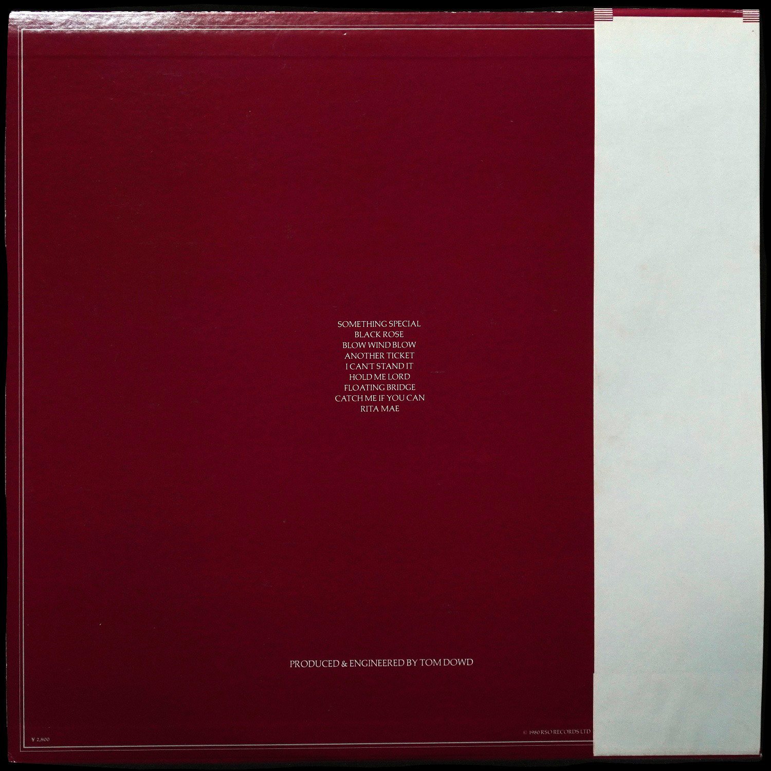 LP Eric Clapton — Another Ticket (+ obi) фото 2