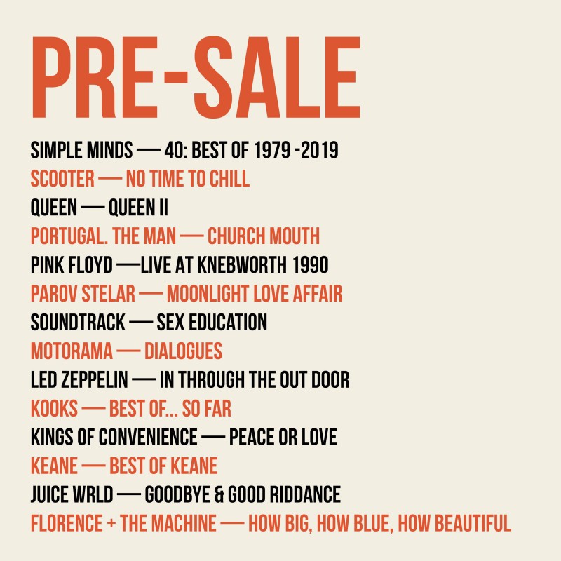 PRE-SALE: Queen, Scooter, Kooks, Juice WRLD, Motorama