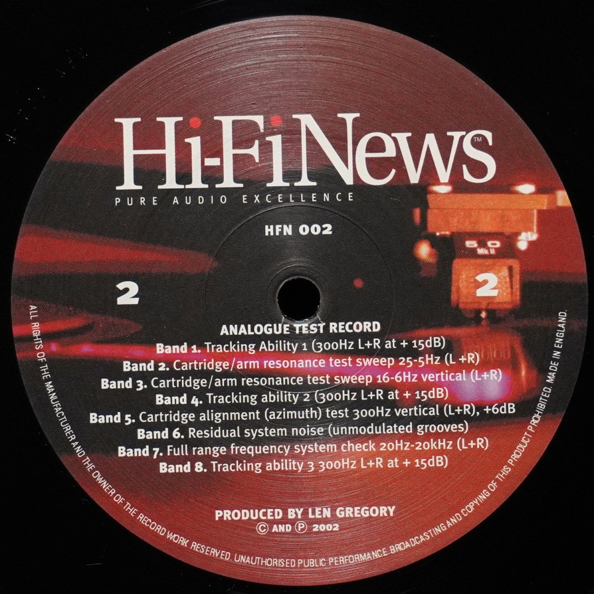 Тестовая Пластинка Analogue Test LP фото 4