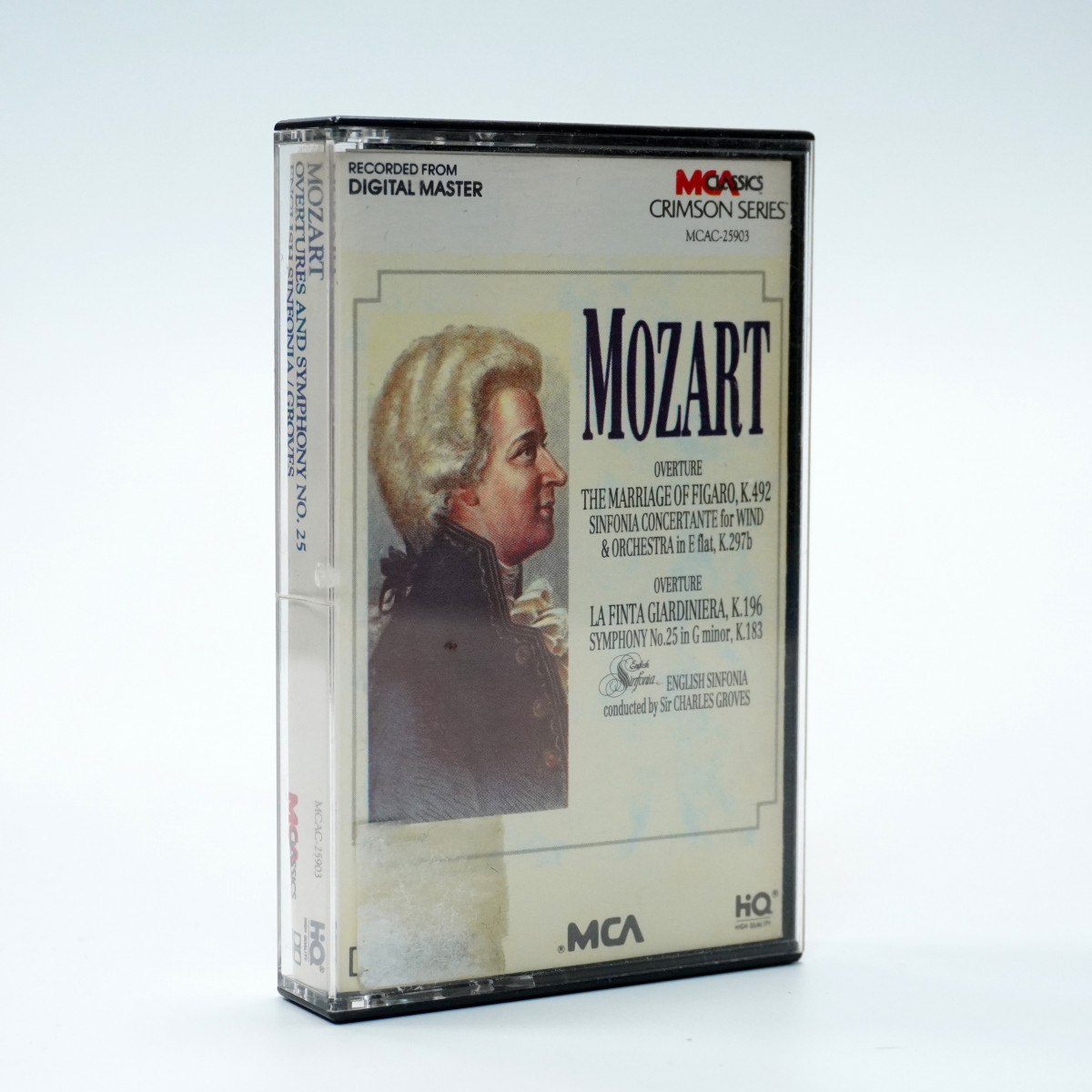 Sir Charles Groves – Mozart: Sinfonia Concertante for Wind and Orchestra K.492 and Symphony No.25 in G minor K.183