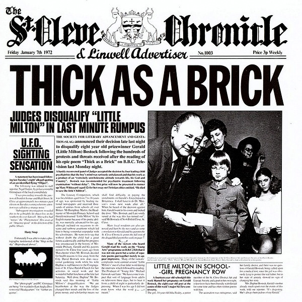 CD Jethro Tull — Thick As A Brick фото