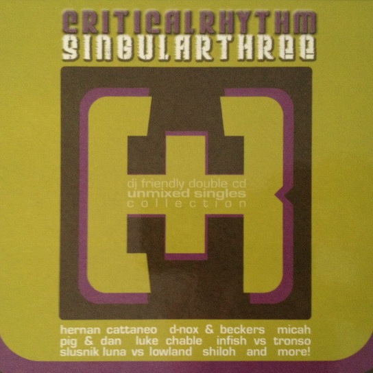 CD V/A — Critical Rhythm Singular: Three фото