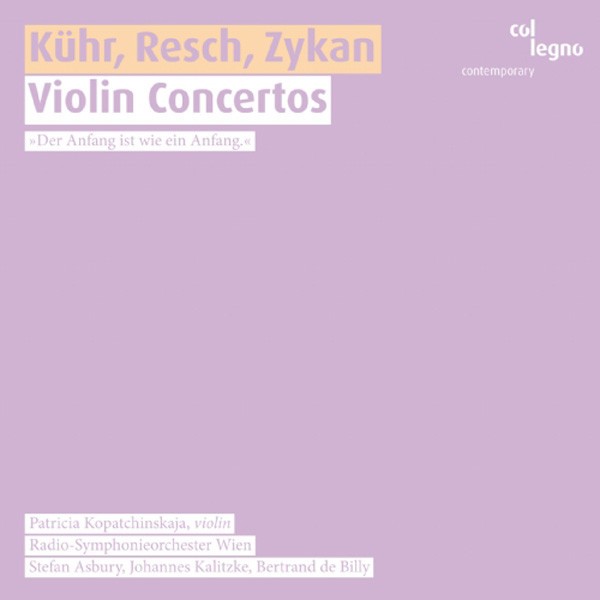 CD Gerd Kuhr — Violin Concertos фото