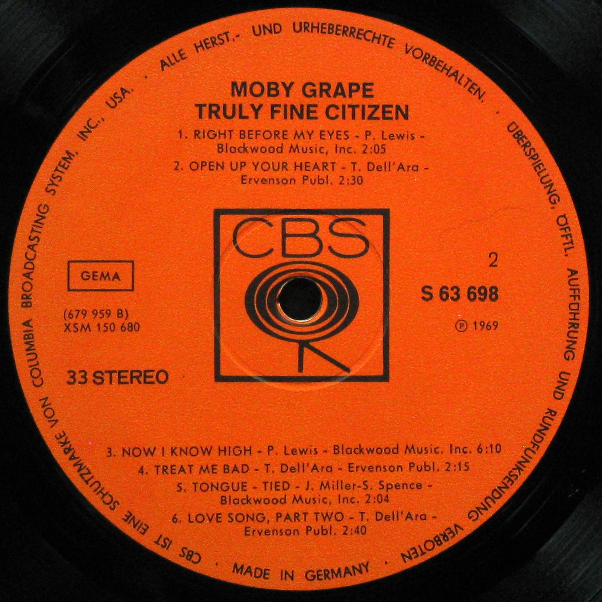 LP Moby Grape — Truly Fine Citizen фото 4