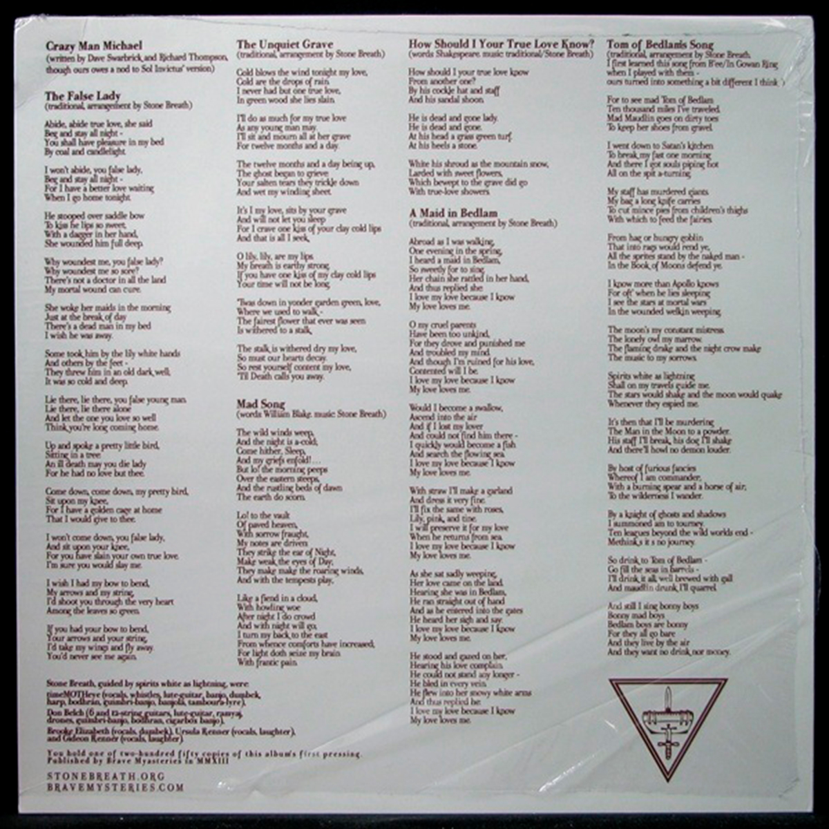 LP Stone Breath — Spear Of Flame, Horse Of Air фото 2