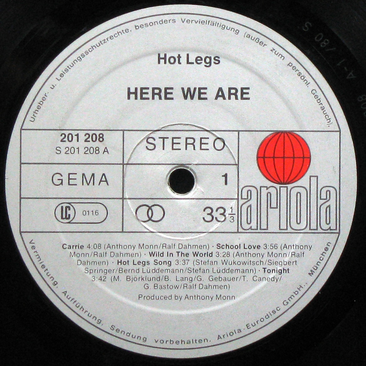 LP Hot Legs — Here We Are (+ постер) фото 2