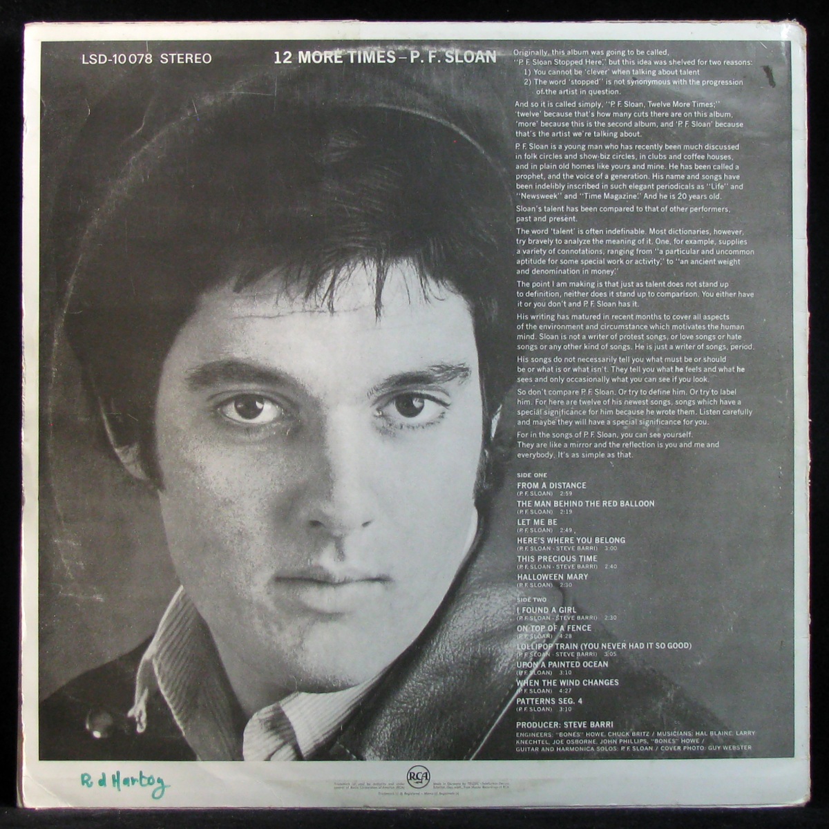 LP PF Sloan — Twelve More Times фото 2