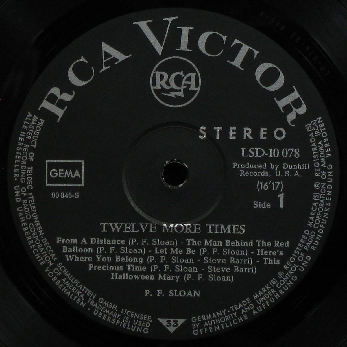LP PF Sloan — Twelve More Times фото 3