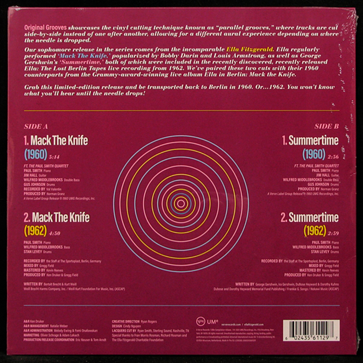 LP Ella Fitzgerald — Ella In Berlin (макси сингл) фото 2