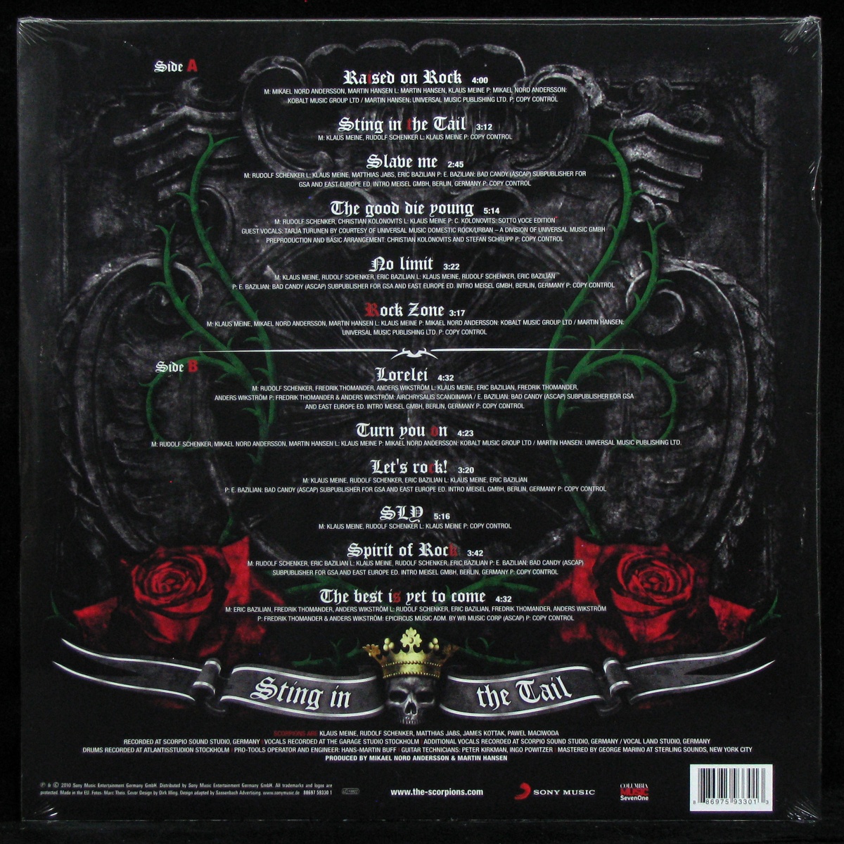 LP Scorpions — Sting In The Tail фото 2