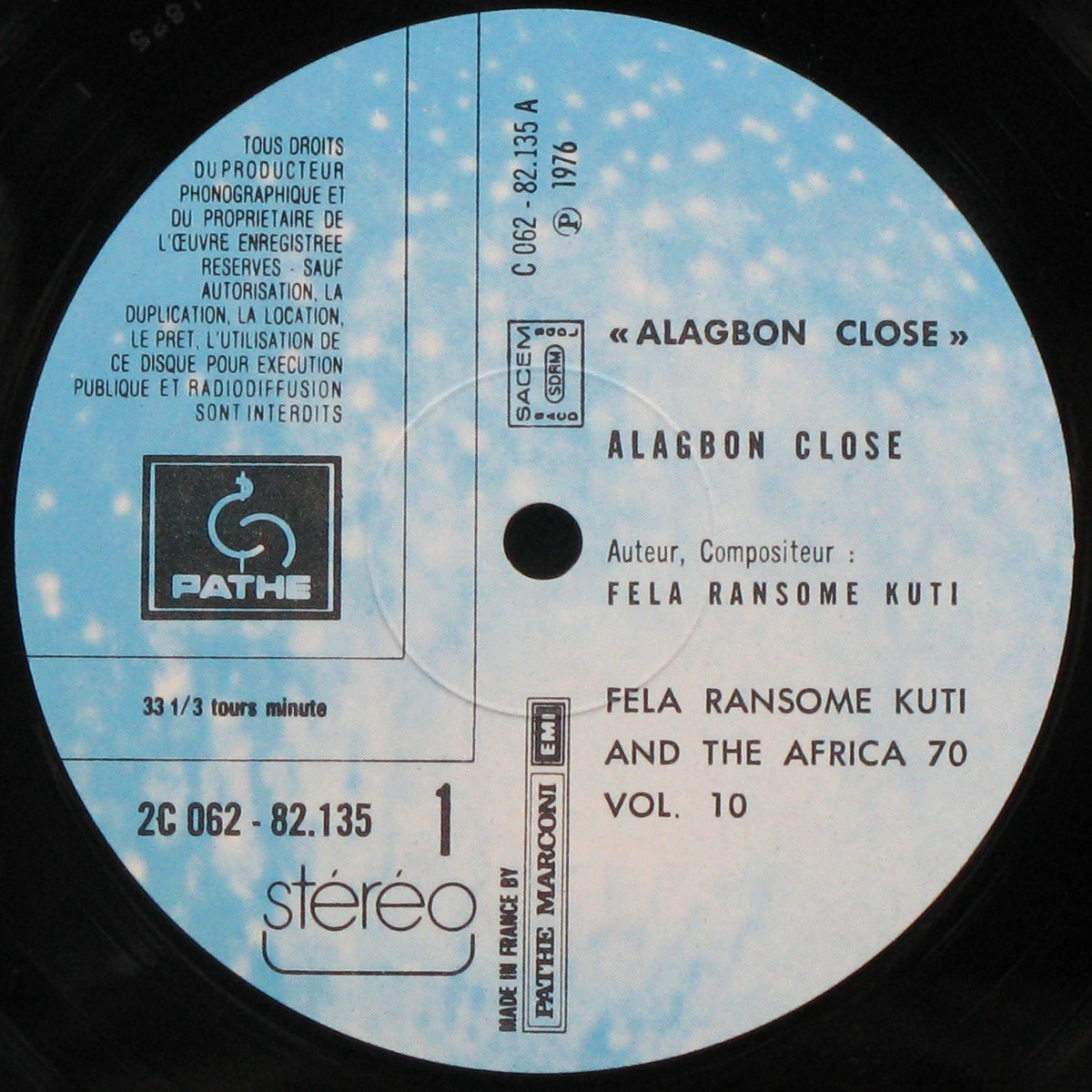 LP Fela Ransome Kuti / The Africa '70 — Alagbon Close фото 3