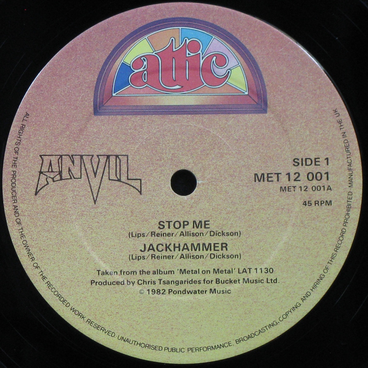 LP Anvil — Stop Me / Tease Me Please Me (EP (мини-альбом)) фото 2