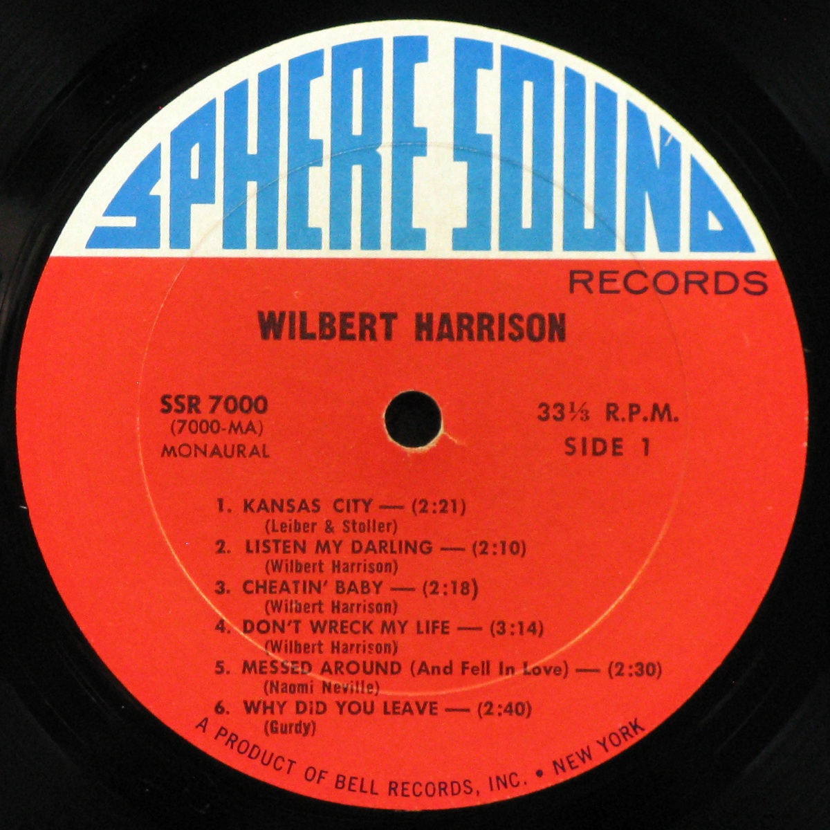 LP Wilbert Harrison — Kansas City (моно) фото 3