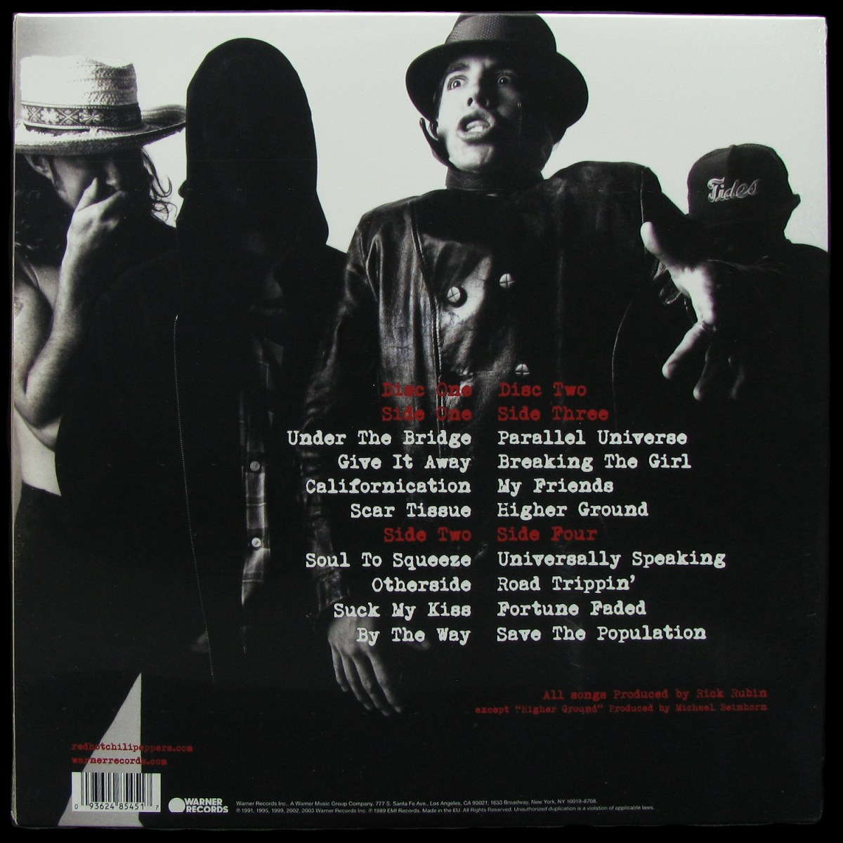 LP Red Hot Chili Peppers — Greatest Hits (2LP) фото 2