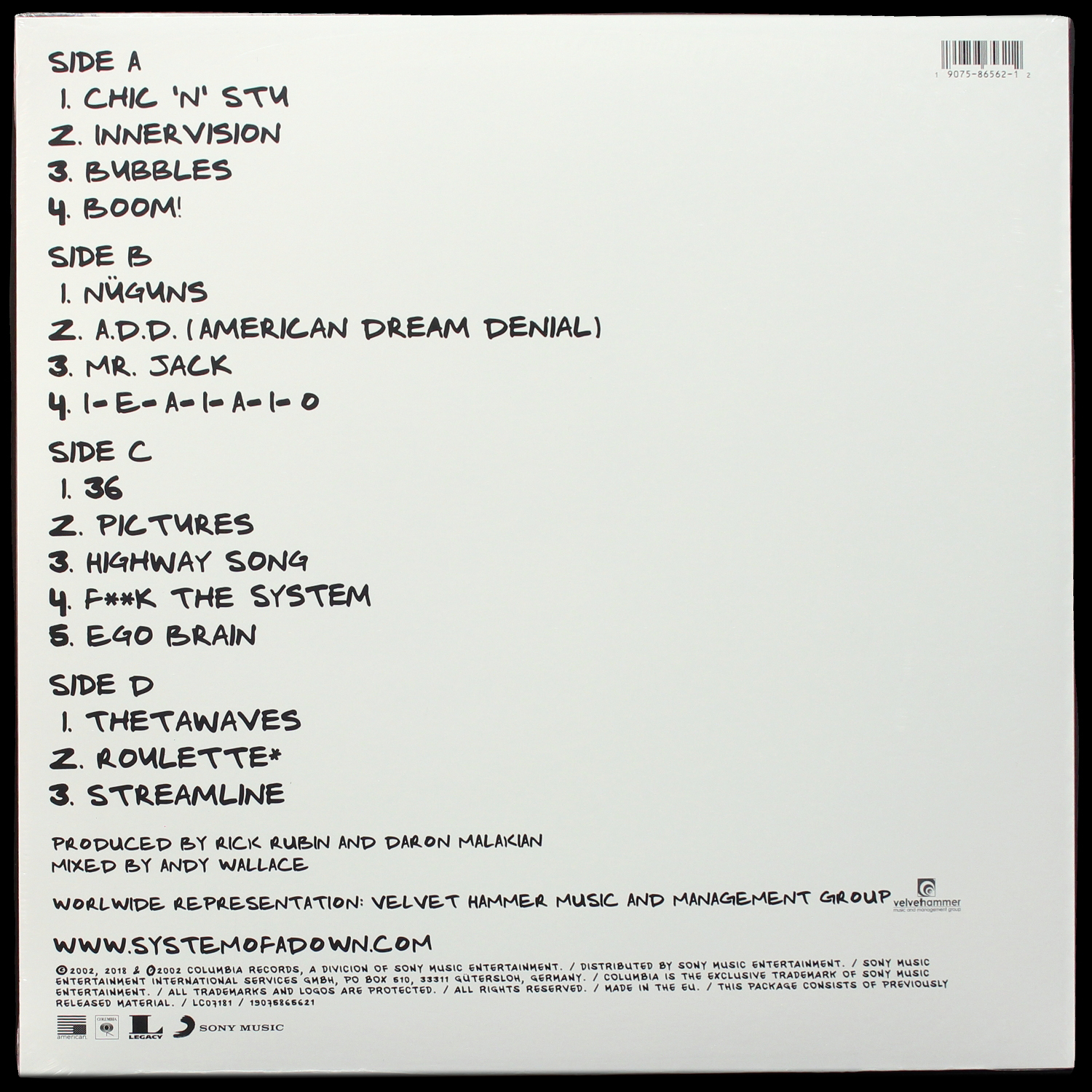 LP System Of A Down — Steal This Album! (2LP) фото 2