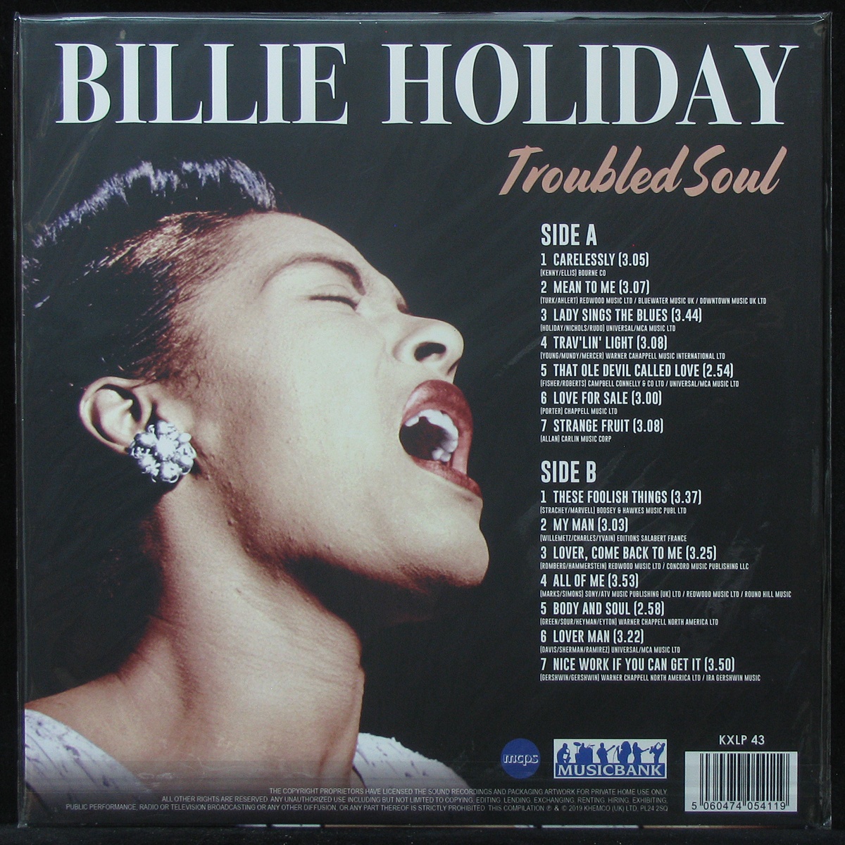 LP Billie Holiday — Troubled Soul фото 2