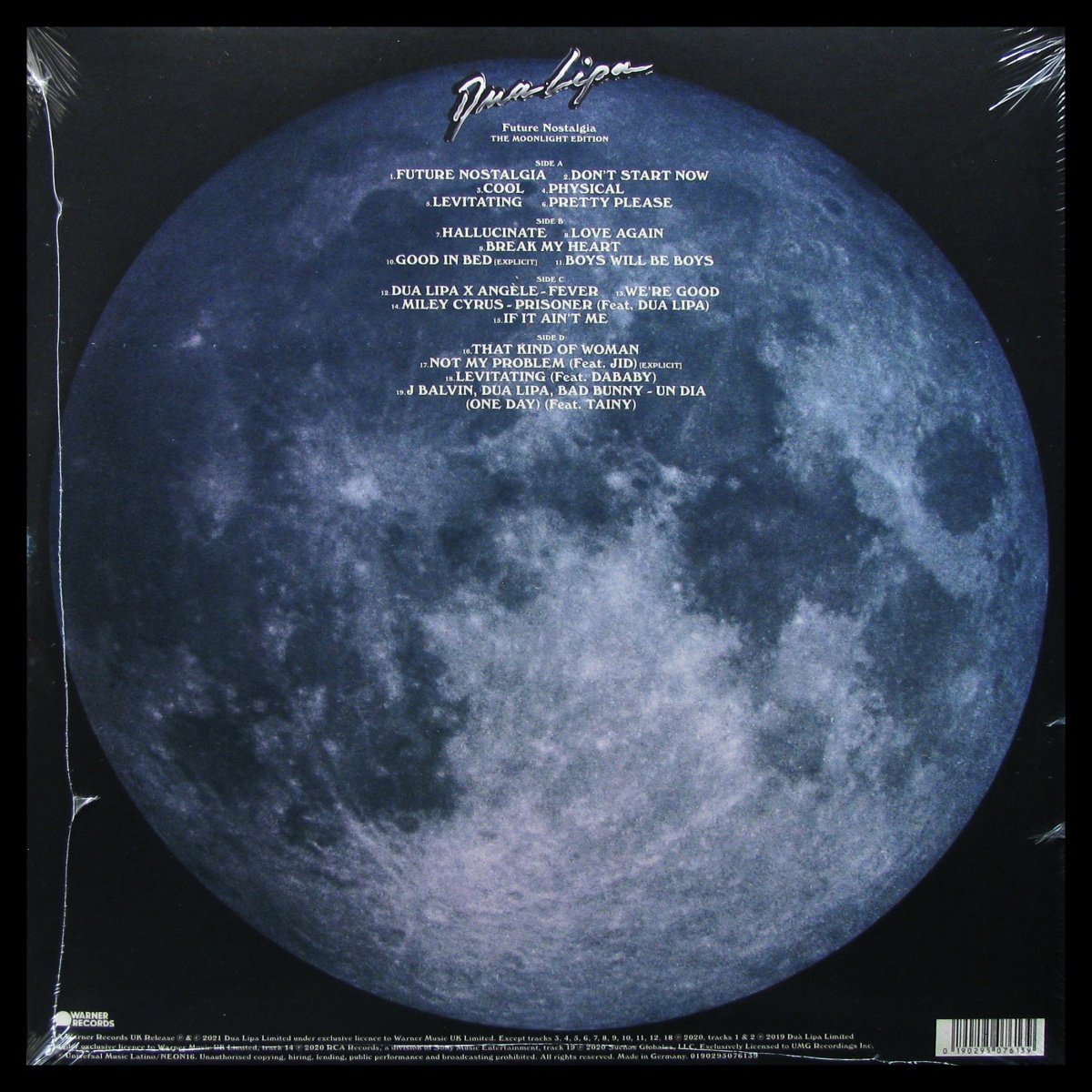 LP Dua Lipa — Future Nostalgia (The Moonlight Edition) (2LP) фото 2