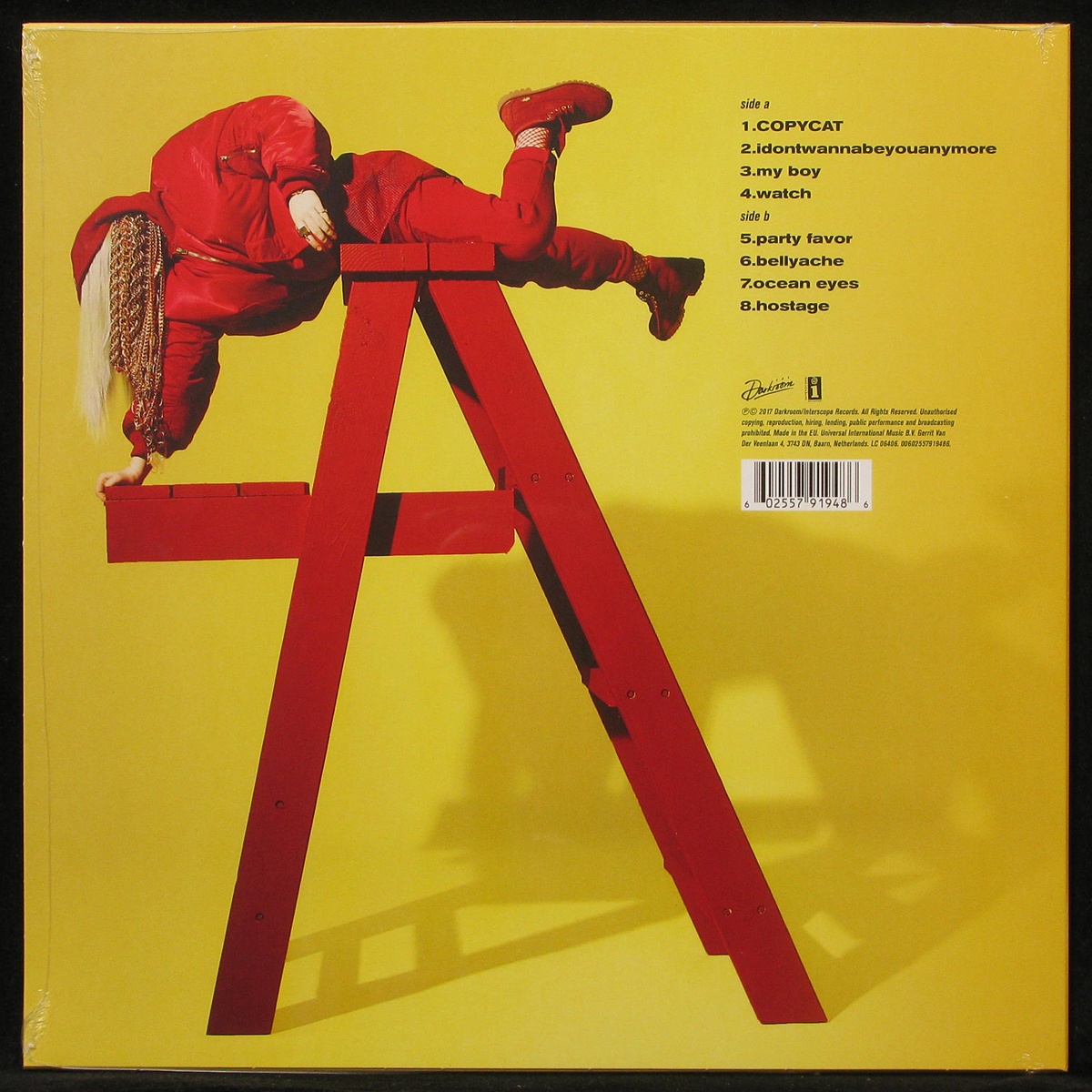 LP Billie Eilish — Dont Smile At Me (цветной винил) фото 2