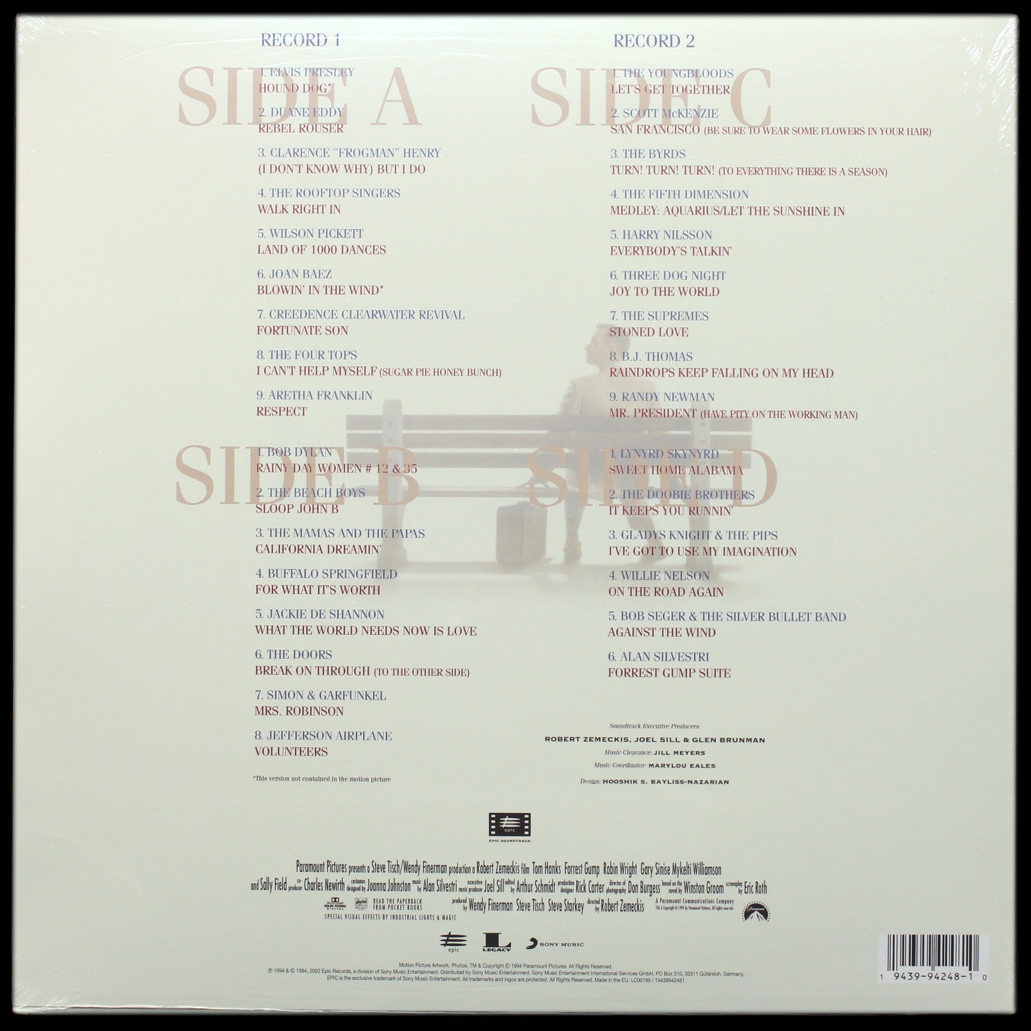 LP V/A — Forrest Gump (2LP) фото 2