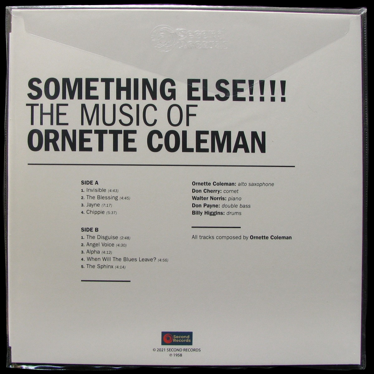 LP Ornette Coleman — Something Else!!!! фото 2
