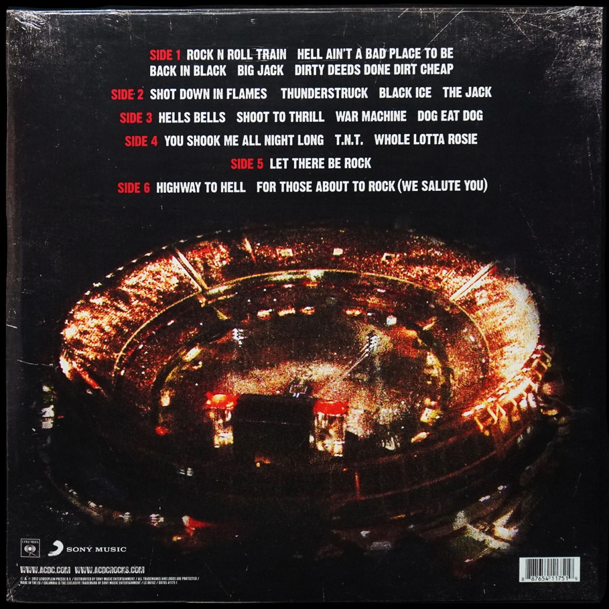 LP AC/DC — Live At River Plate (3LP, цветной винил) фото 2