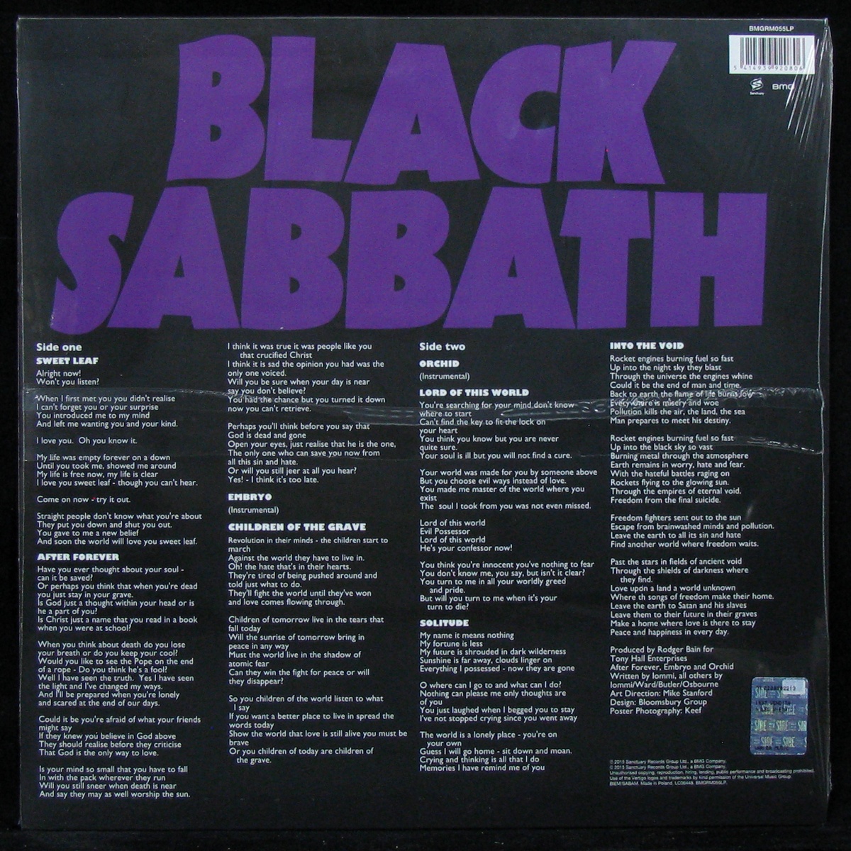 LP Black Sabbath — Master Of Reality фото 2