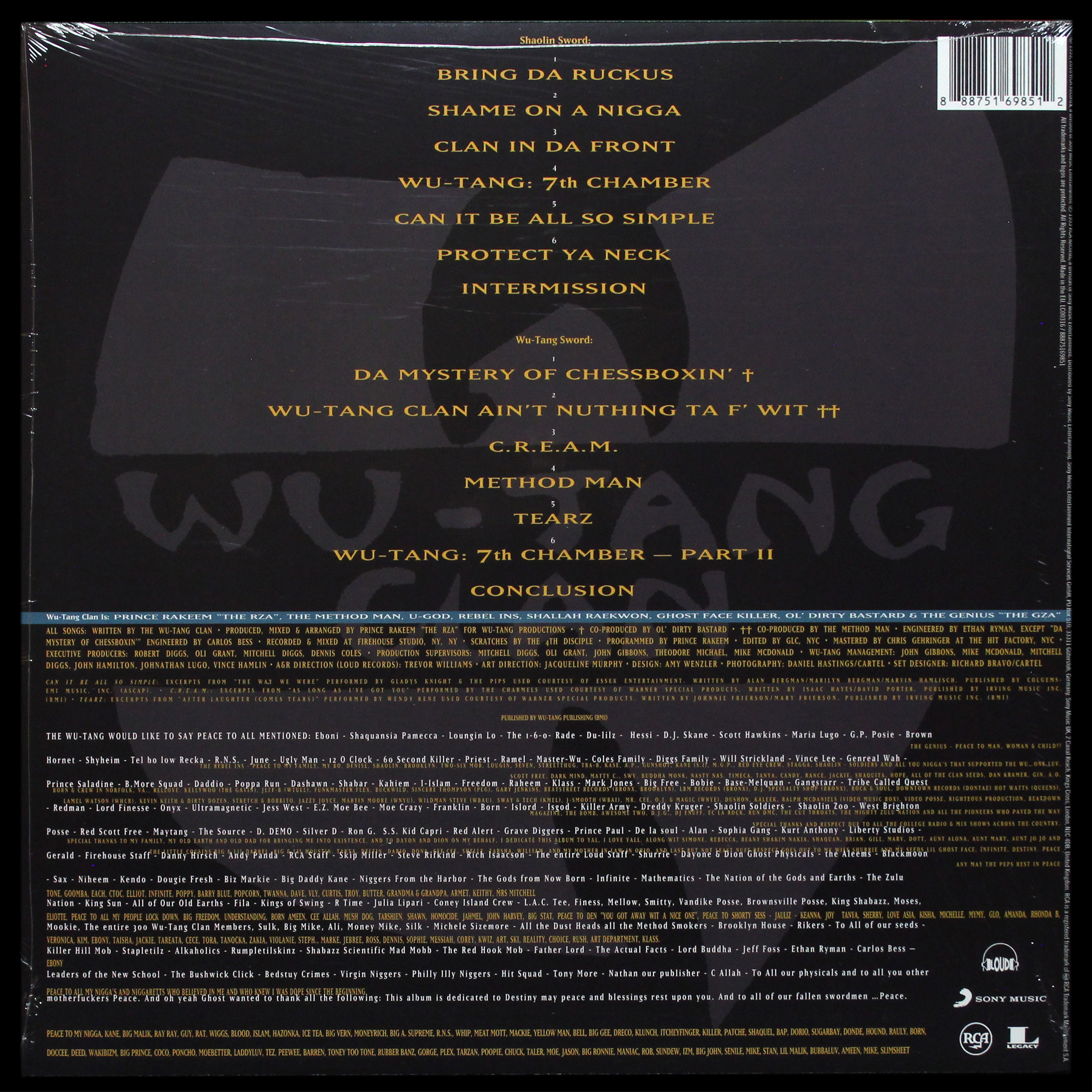 LP Wu-Tang Clan — Enter The Wu-Tang (36 Chambers) фото 2