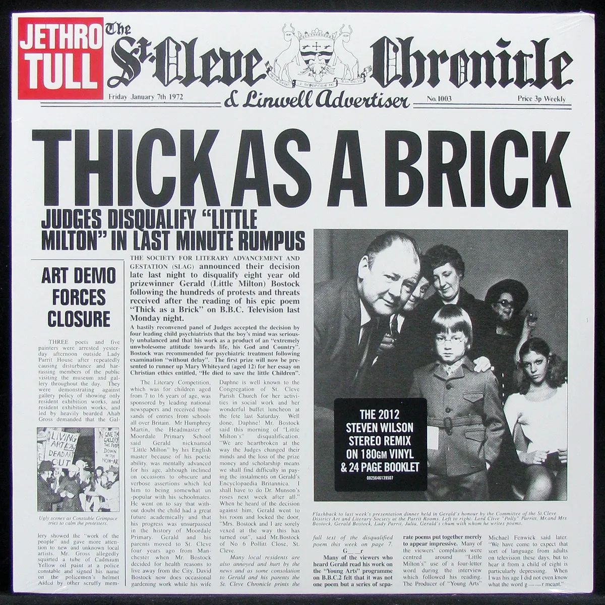LP Jethro Tull — Thick As A Brick (+ буклет) фото