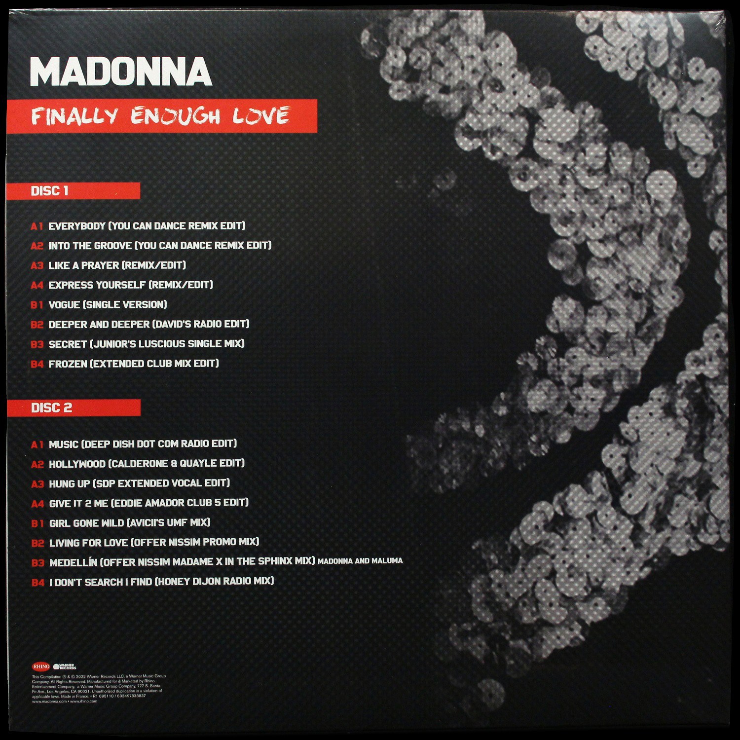 LP Madonna — Finally Enough Love (2LP, цветной винил) фото 2