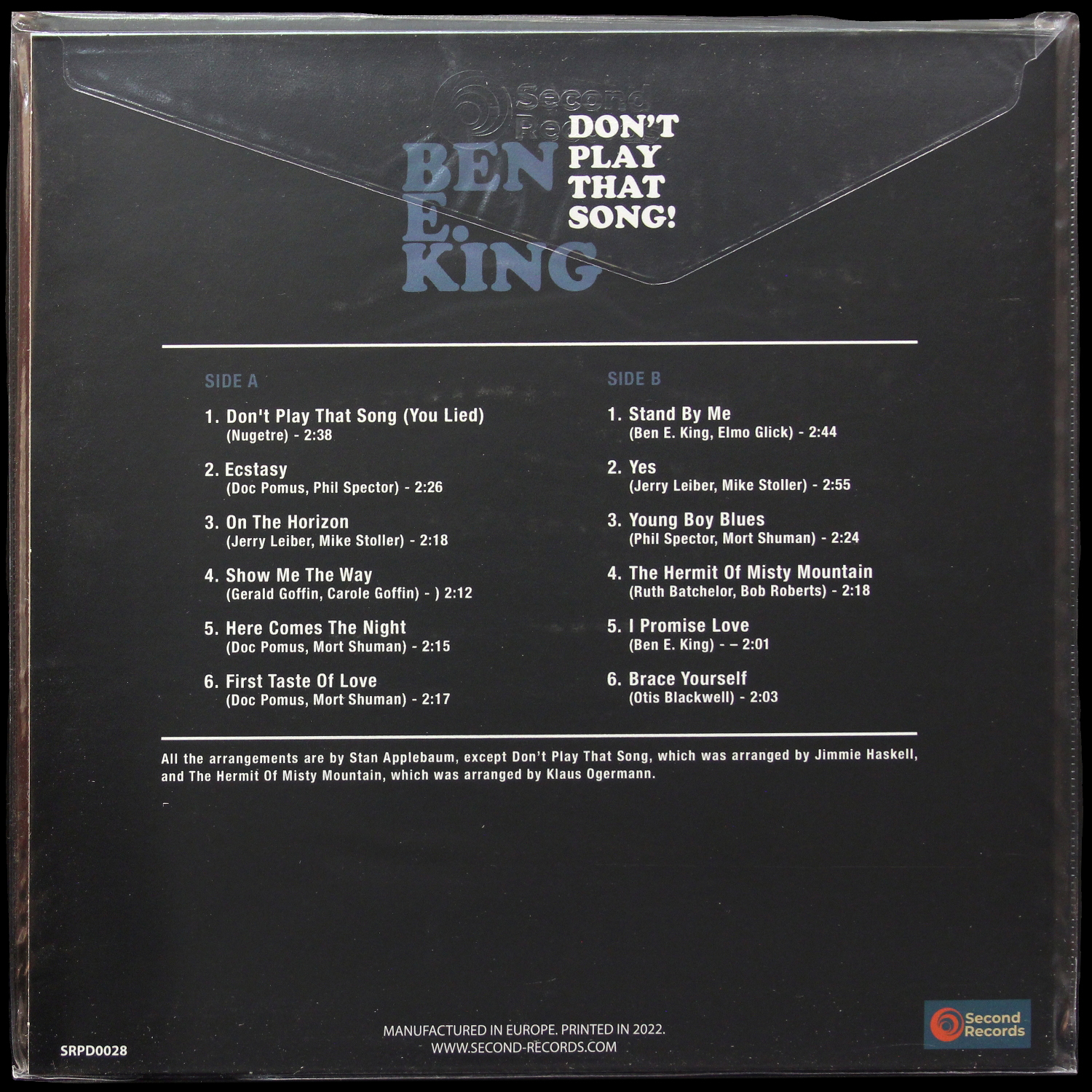 LP Ben E. King — Don't Play That Song! фото 2