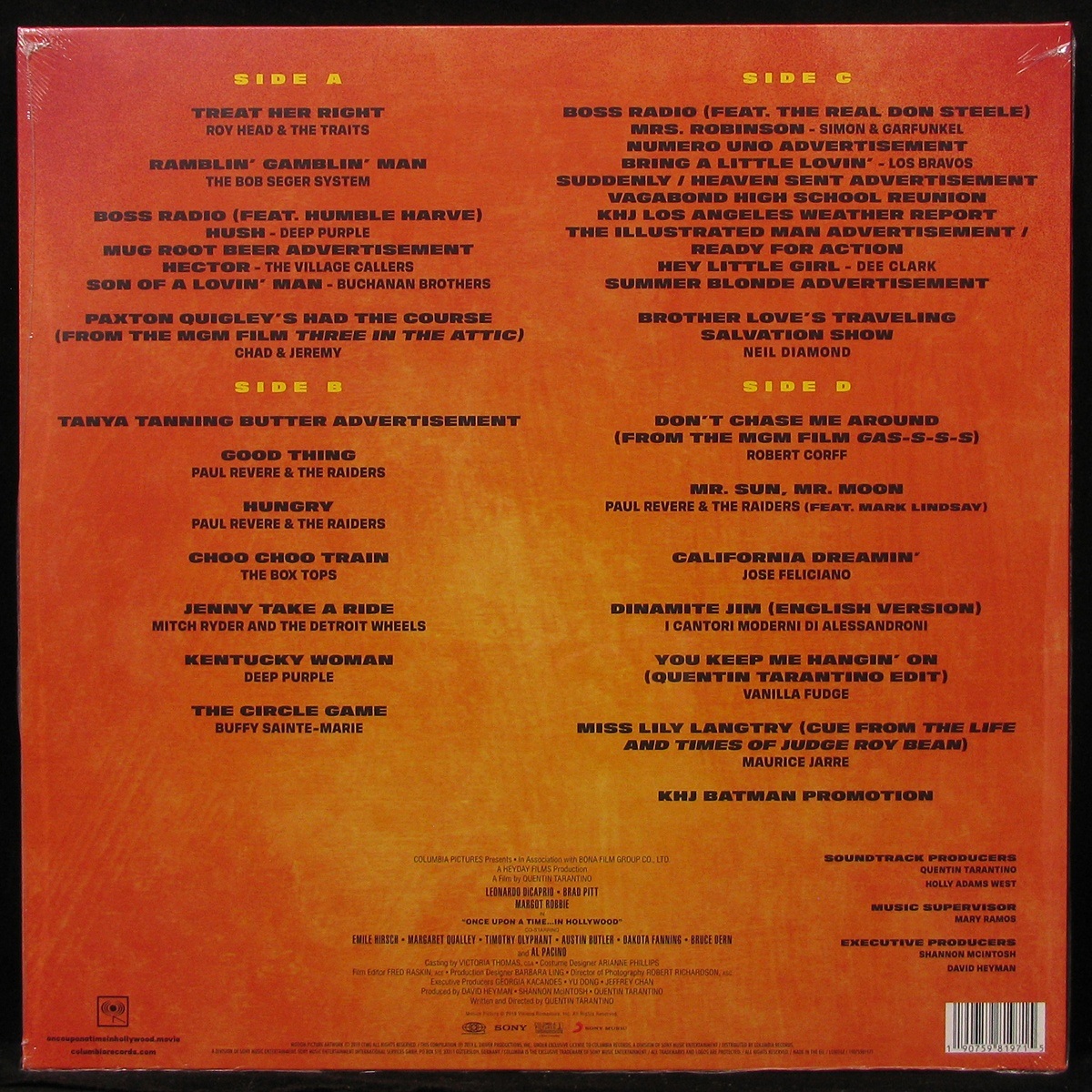 LP V/A — Once Upon A Time In Hollywood (2LP) фото 2