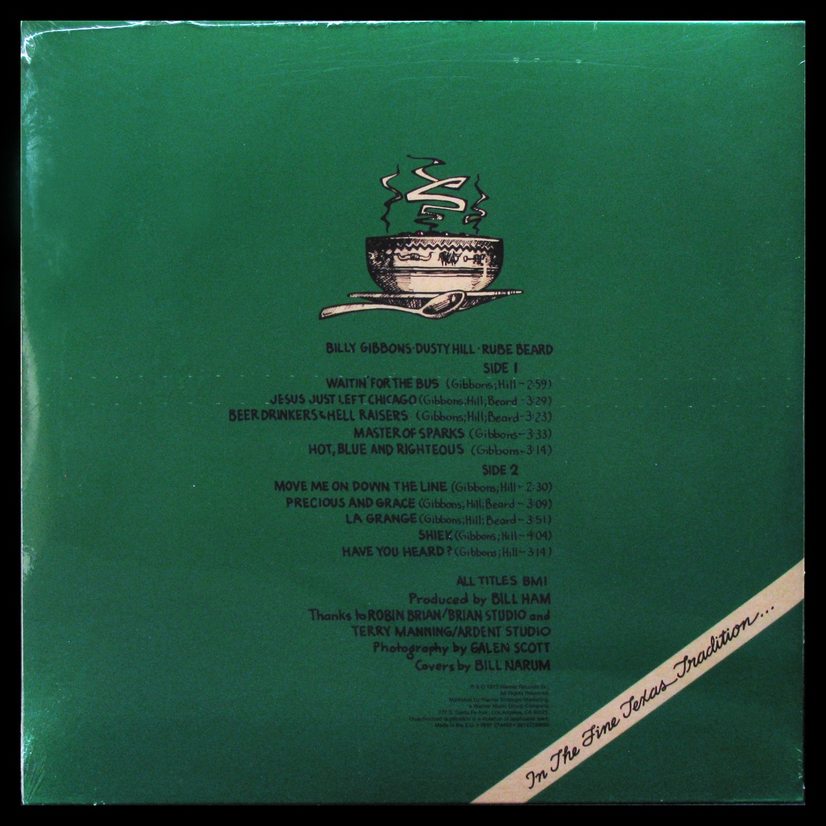 LP ZZ Top — Tres Hombres фото 2