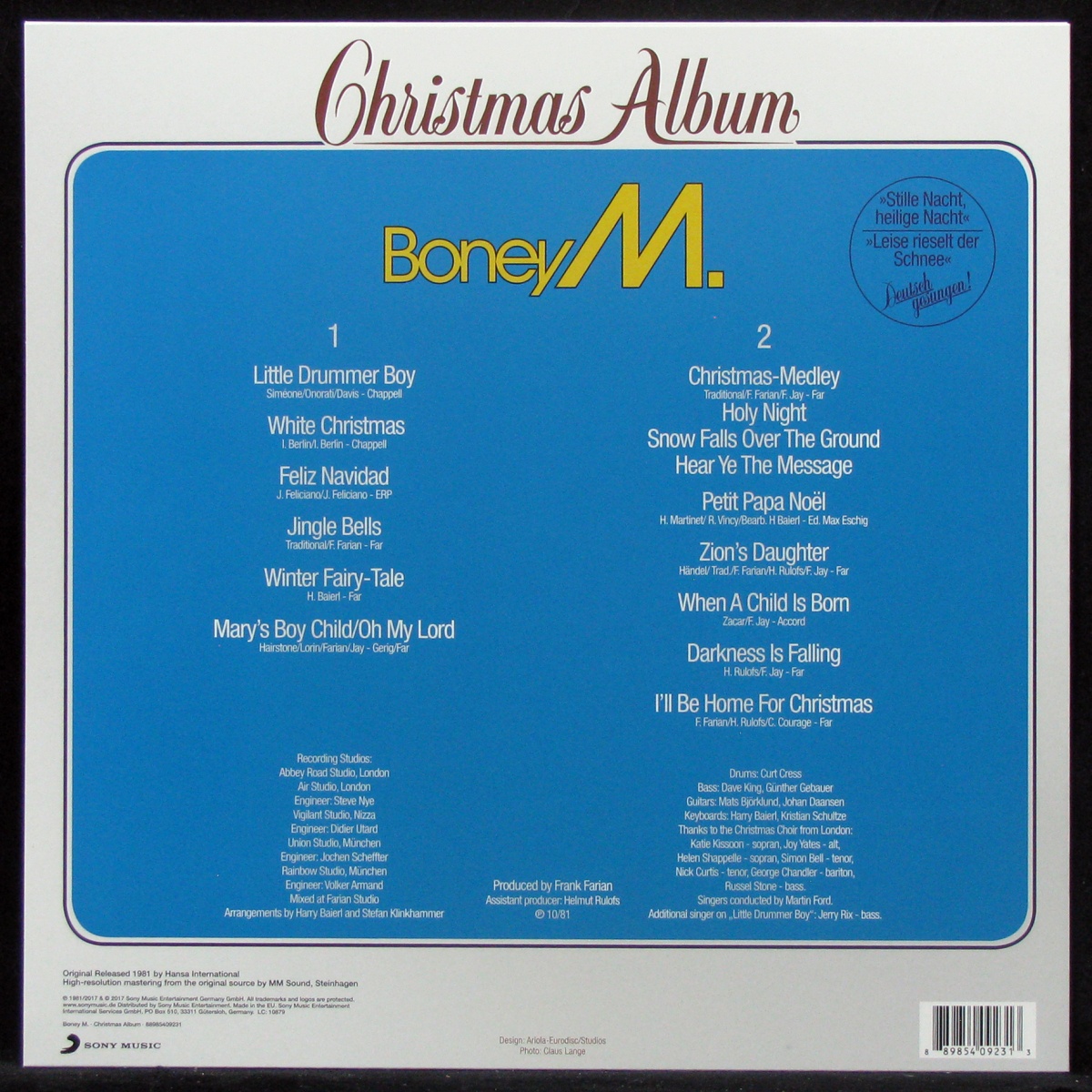 LP Boney M — Christmas Album фото 2