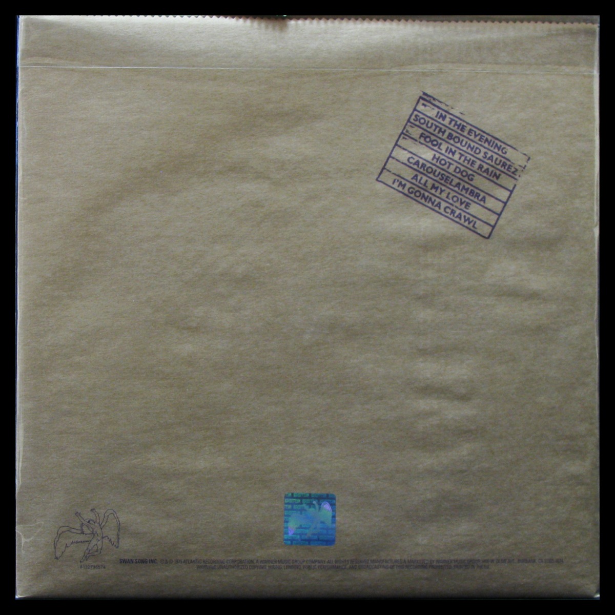 LP Led Zeppelin — In Through The Out Door фото 2