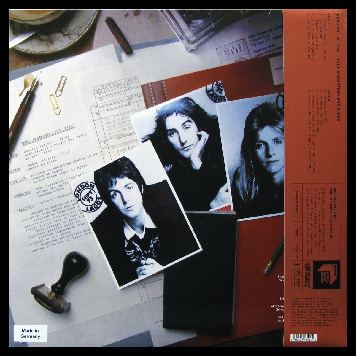 LP Wings — Band On The Run (+ постер) фото 2