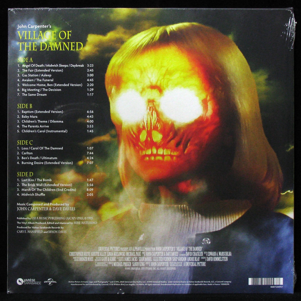 LP John Carpenter — Village Of The Damned (2LP, цветной винил) фото 2