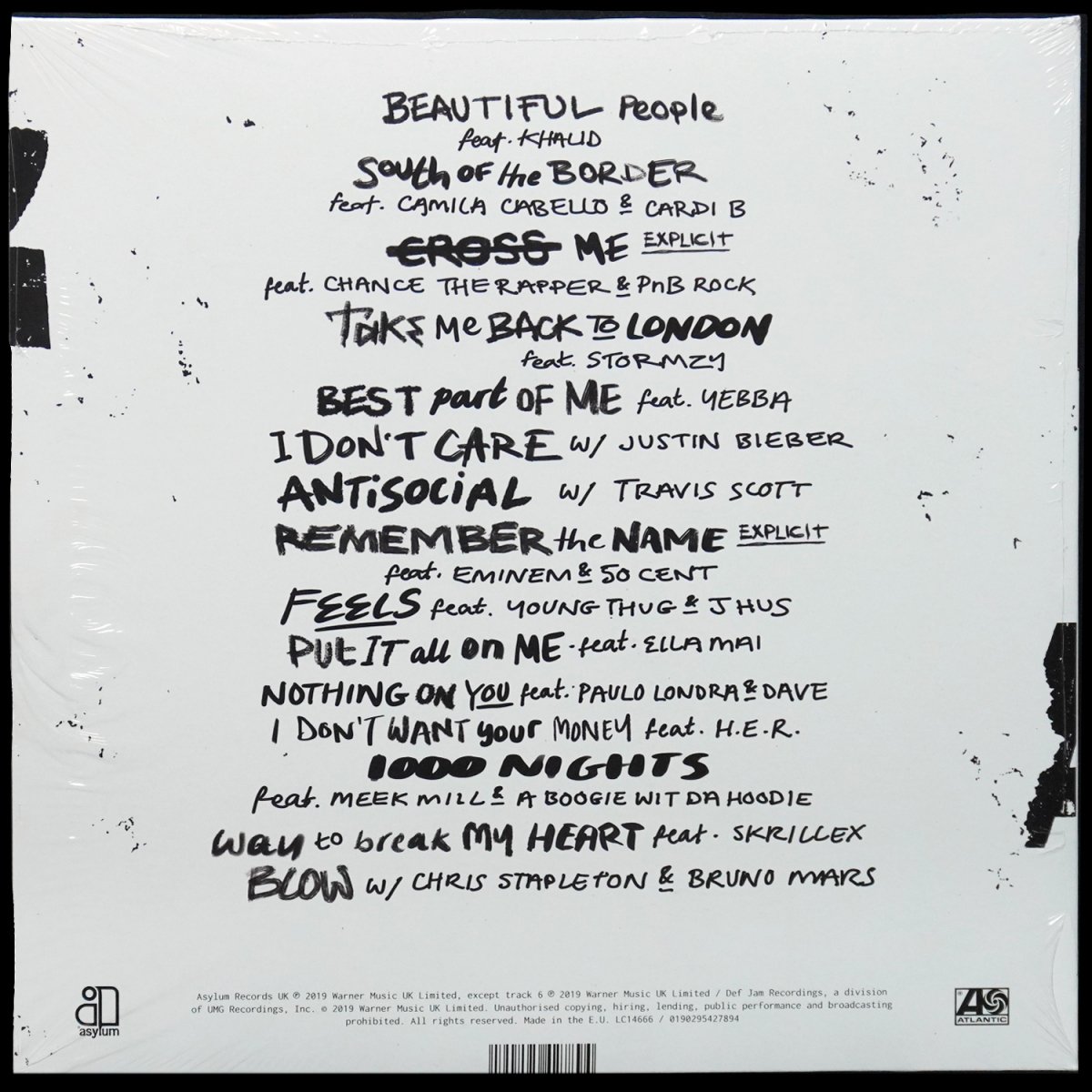 LP Ed Sheeran — No.6 Collaborations Project (2LP) фото 2