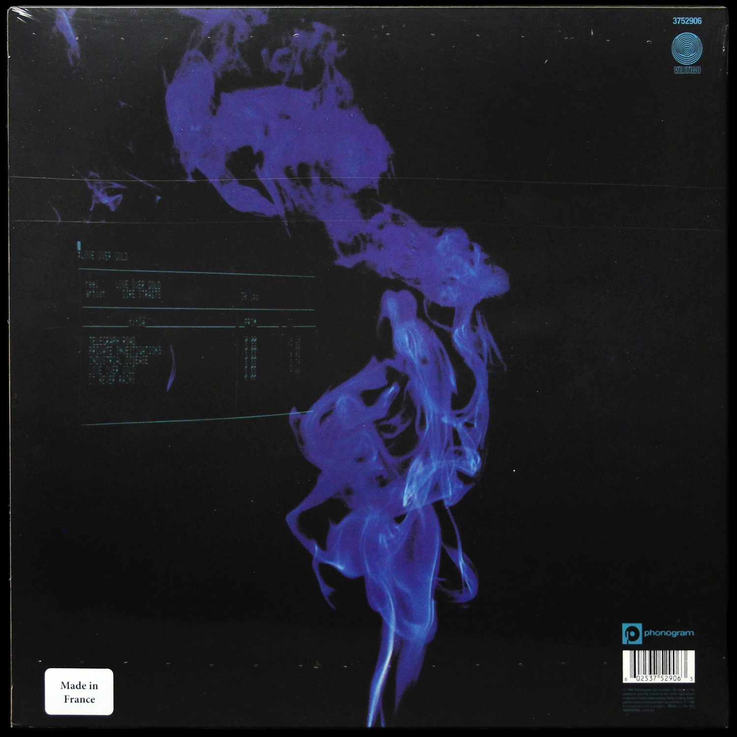 LP Dire Straits — Love Over Gold фото 2