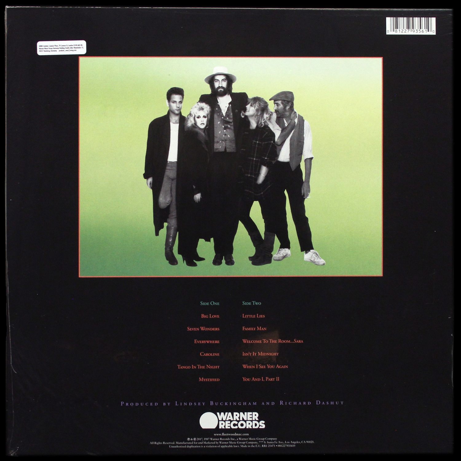 LP Fleetwood Mac — Tango In The Night фото 2